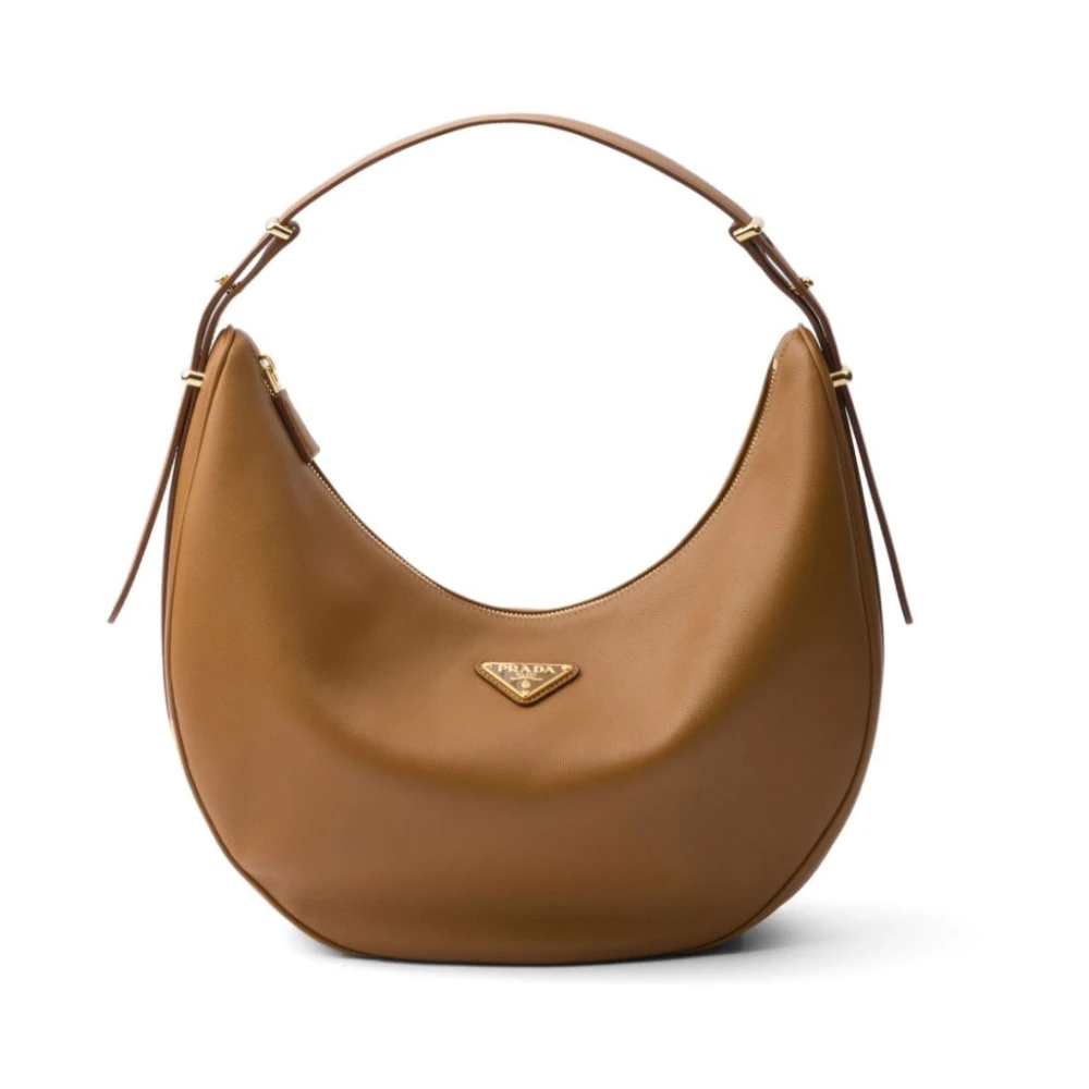 Prada Bruine Arqué Schoudertas Brown Dames