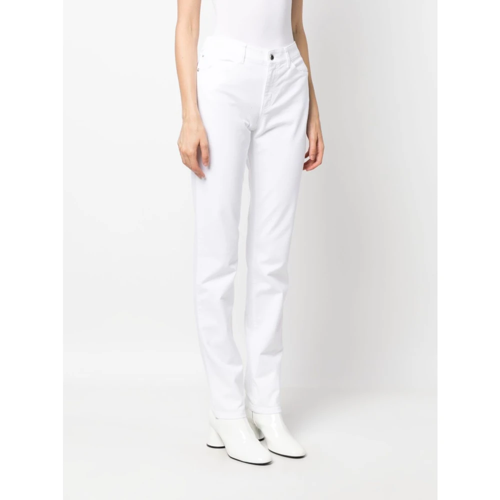Emporio Armani Slim-fit Jeans White Dames