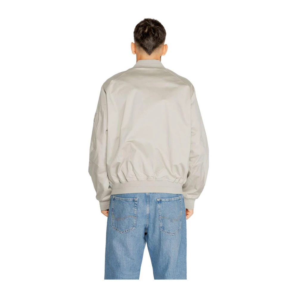 Calvin Klein Katoenmix Jas Heren Herfst Winter Collectie Gray Heren