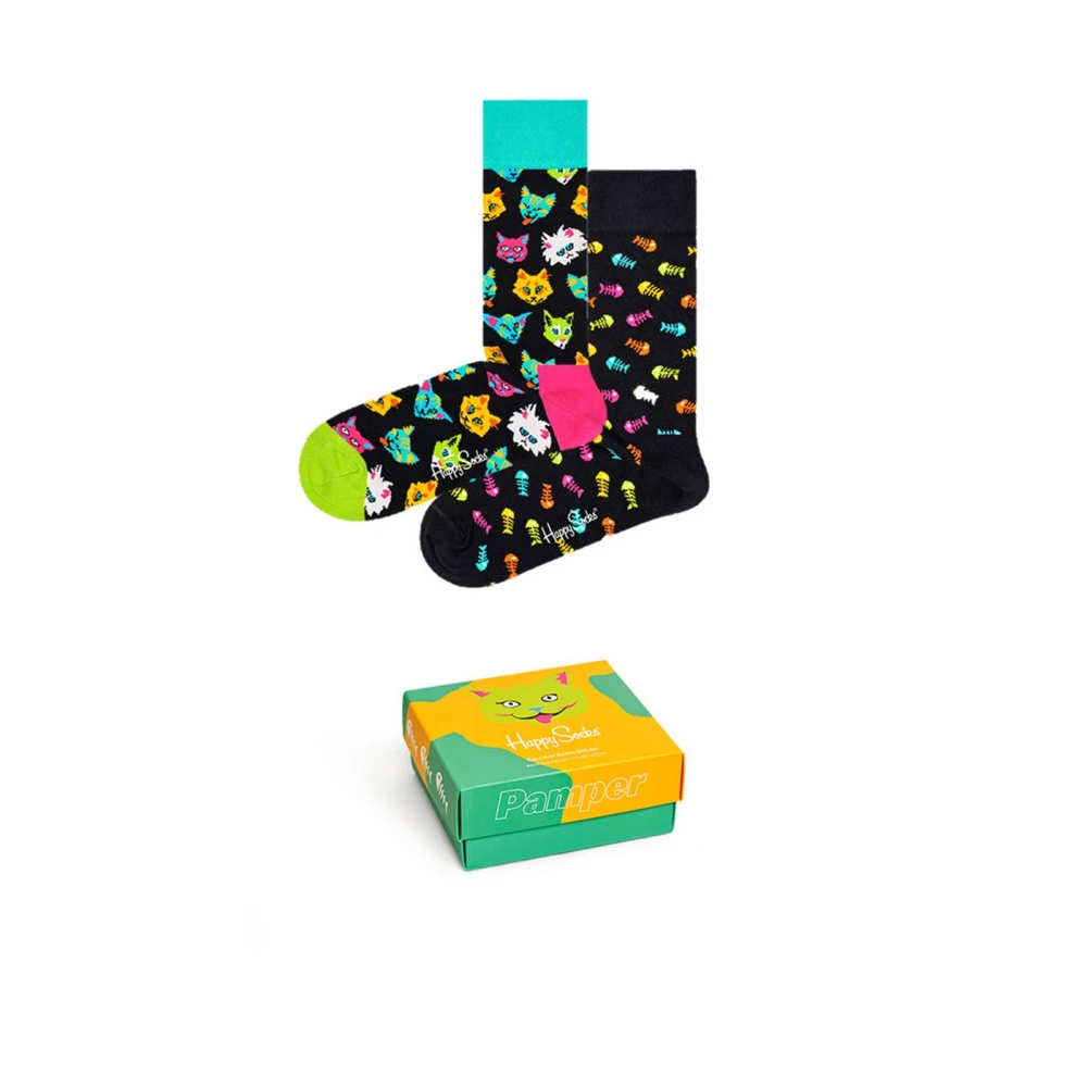 Happy Socks Kattenliefhebber Sokken Cadeauset Multicolor Dames