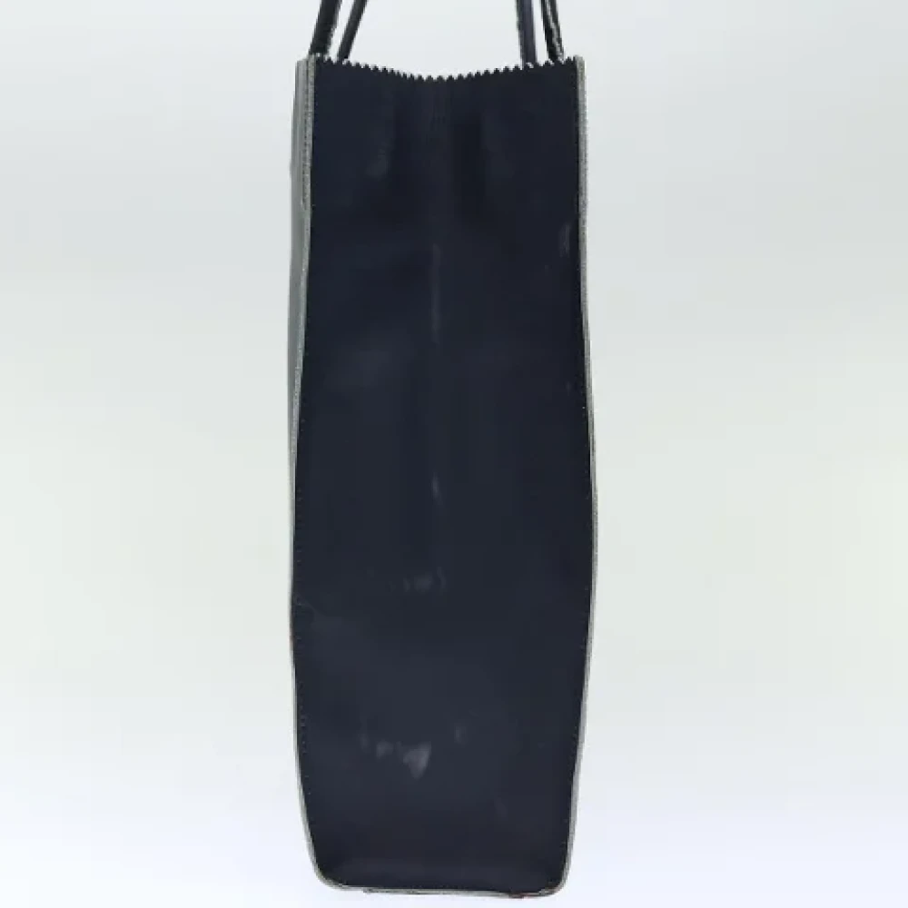 Chanel Vintage Pre-owned Canvas handbags Blue Dames