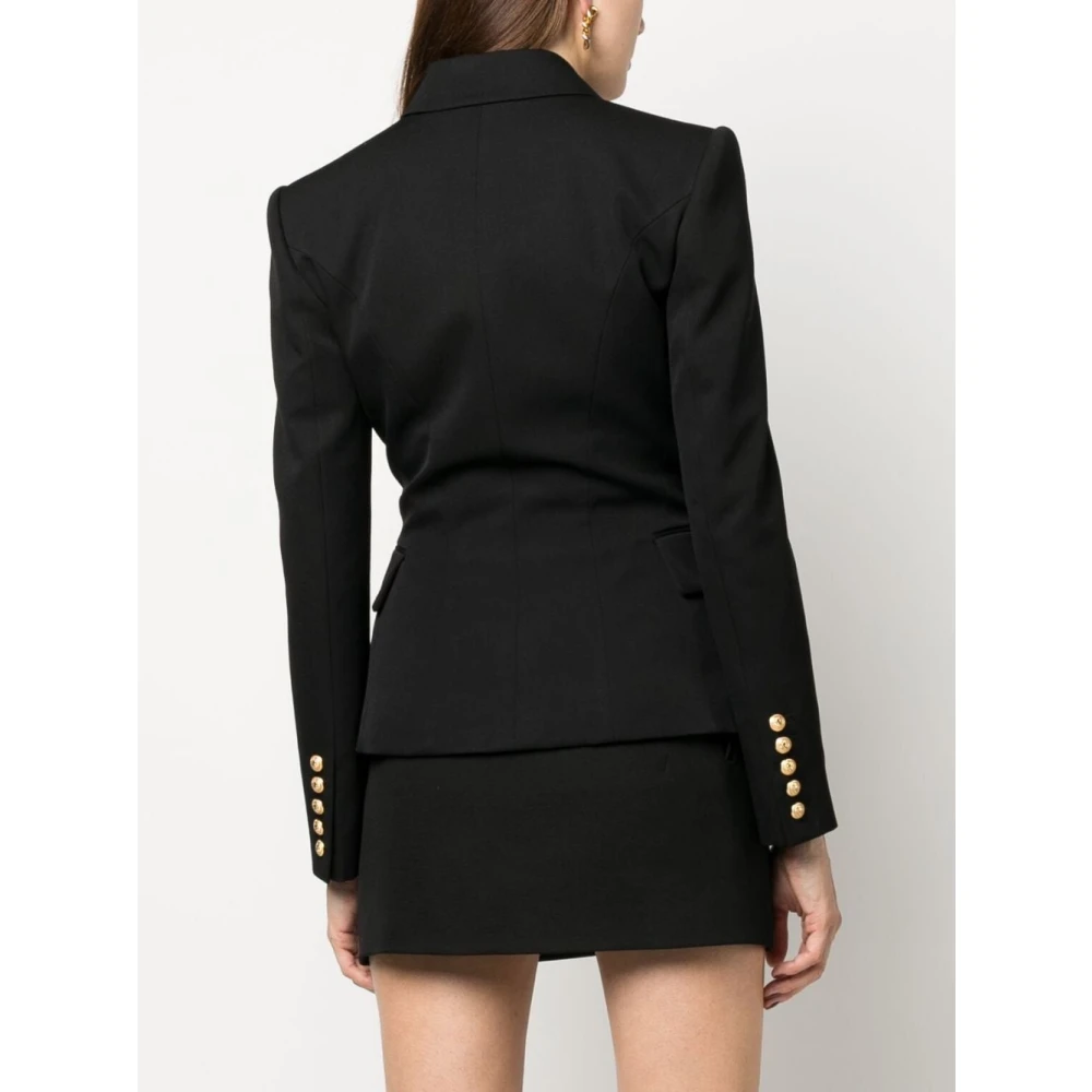 Balmain Elegant Noir Blazer Black Dames
