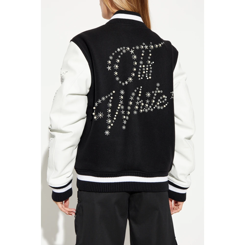 Off White Jas met logo Black Dames