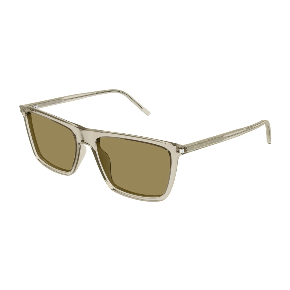 Saint Laurent Men's Beige Sunglasses - Sunglasses - 56 Mm - Accessories