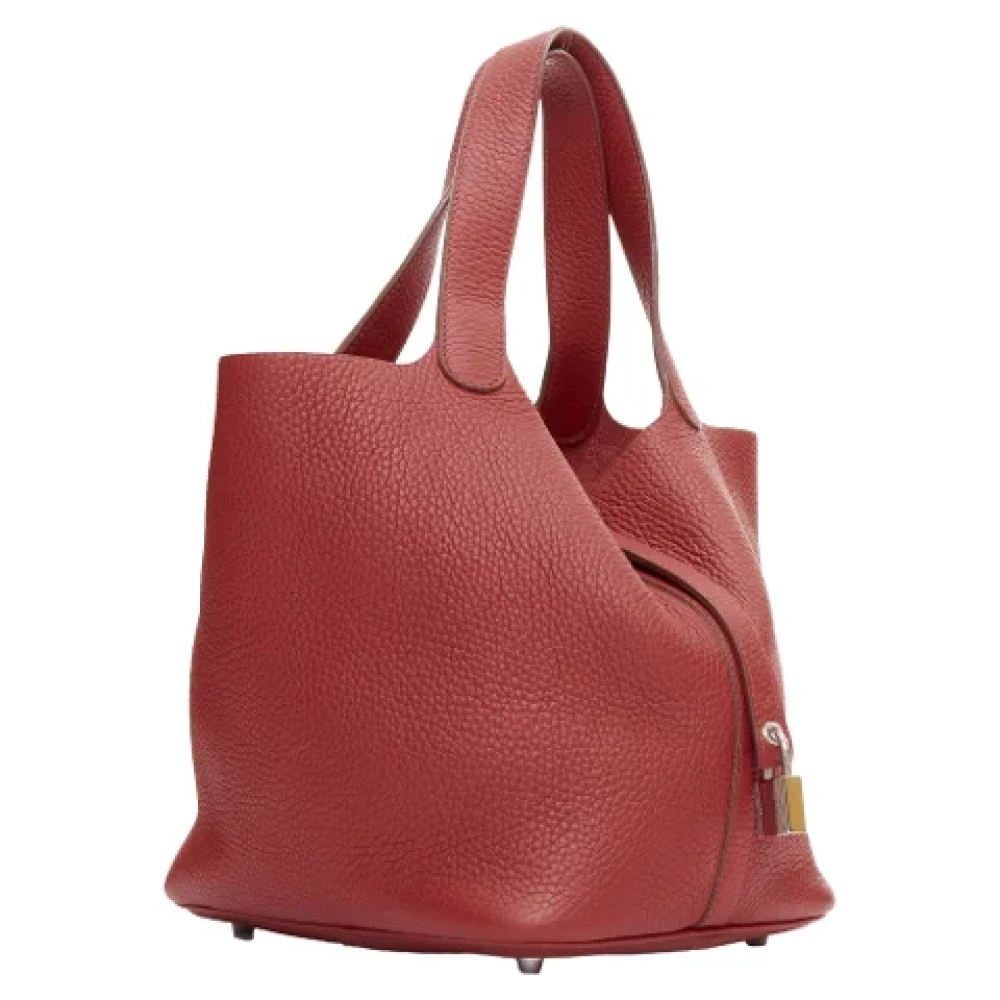 Hermès Vintage Pre-owned Leather totes Red Dames