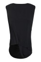 black-sleeveless-draped-topwear