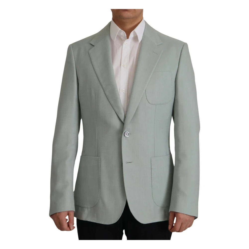 Dolce & Gabbana Mannelijk Groente Jassen Heren, Groen, Xl, Kasjmier, Blazers