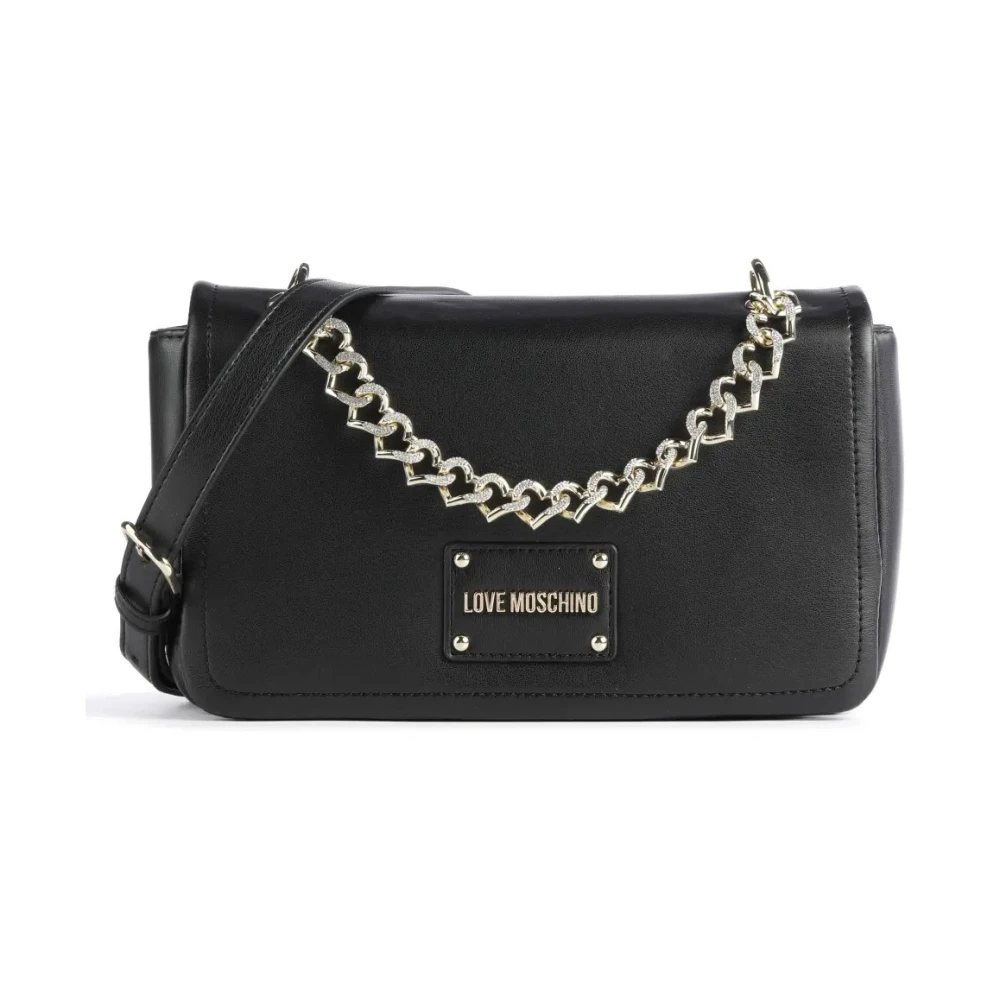 Love Moschino Stijlvolle PU Tas Black Dames