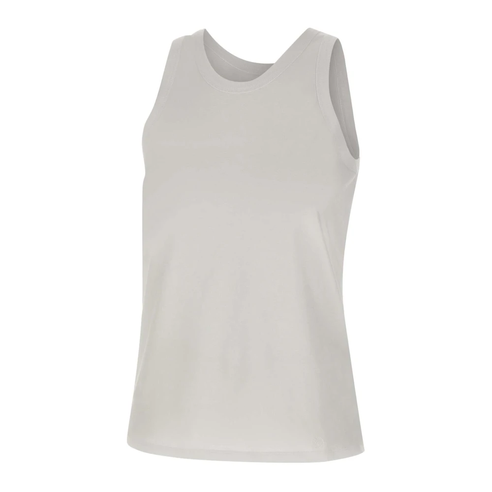 Loulou Studio Women's White Sleeveless Tops, S, Poso Lds Tank Top