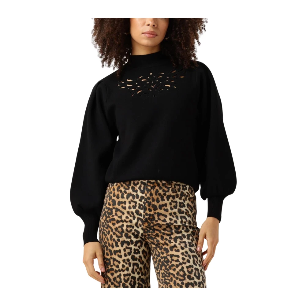 Y.A.S Zwarte Gebreide Pullover Trui Black Dames