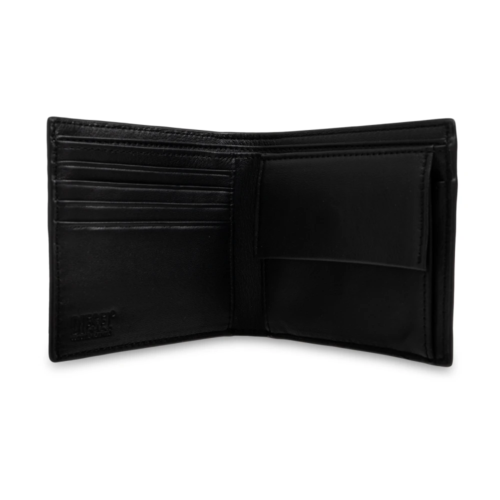 Diesel Portemonnee met PC Monogram C logo Black Heren