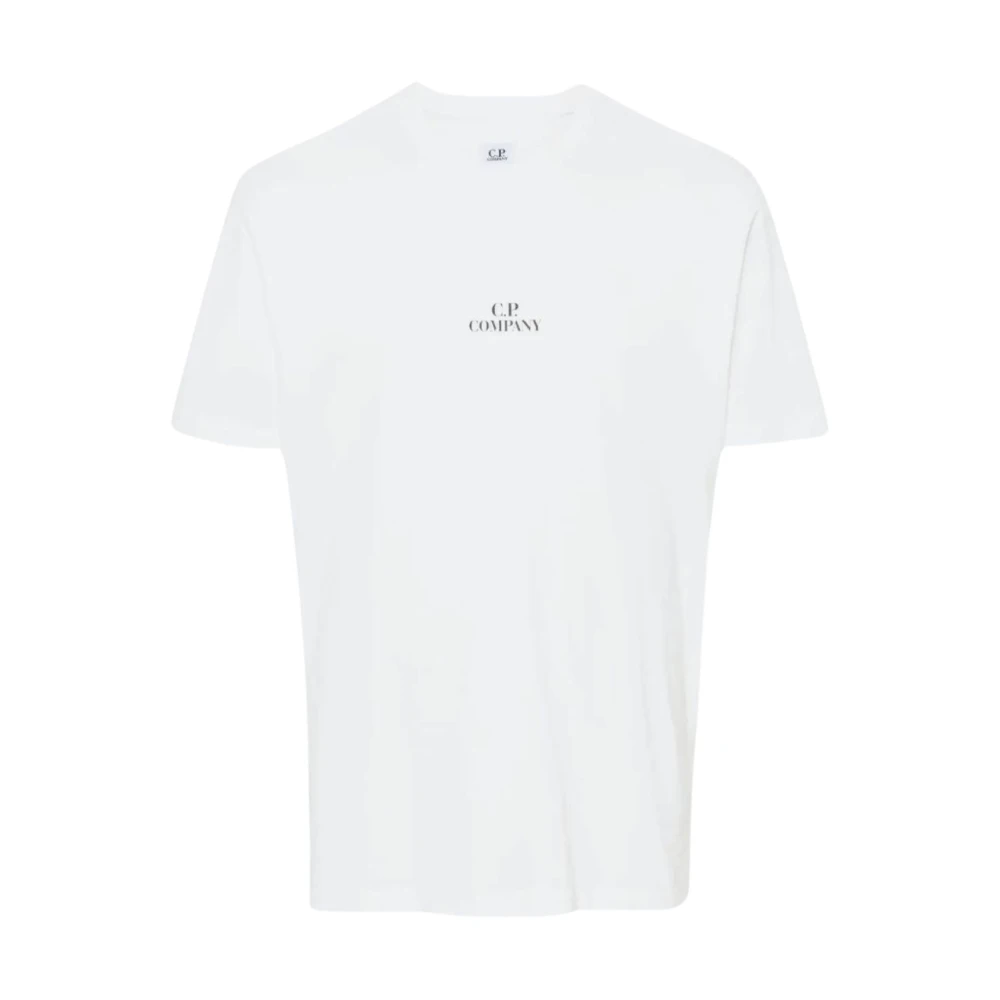 C.P. Company T-shirt met logo en grafische print White Heren
