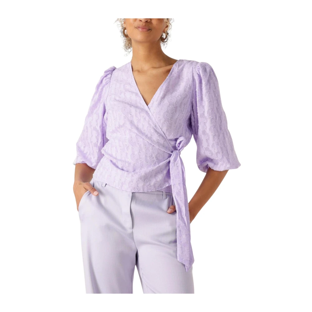 Freebird Lila Bibienne Blouse Purple Dames
