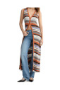robe-tricot-multicolore-avec-col-en-v