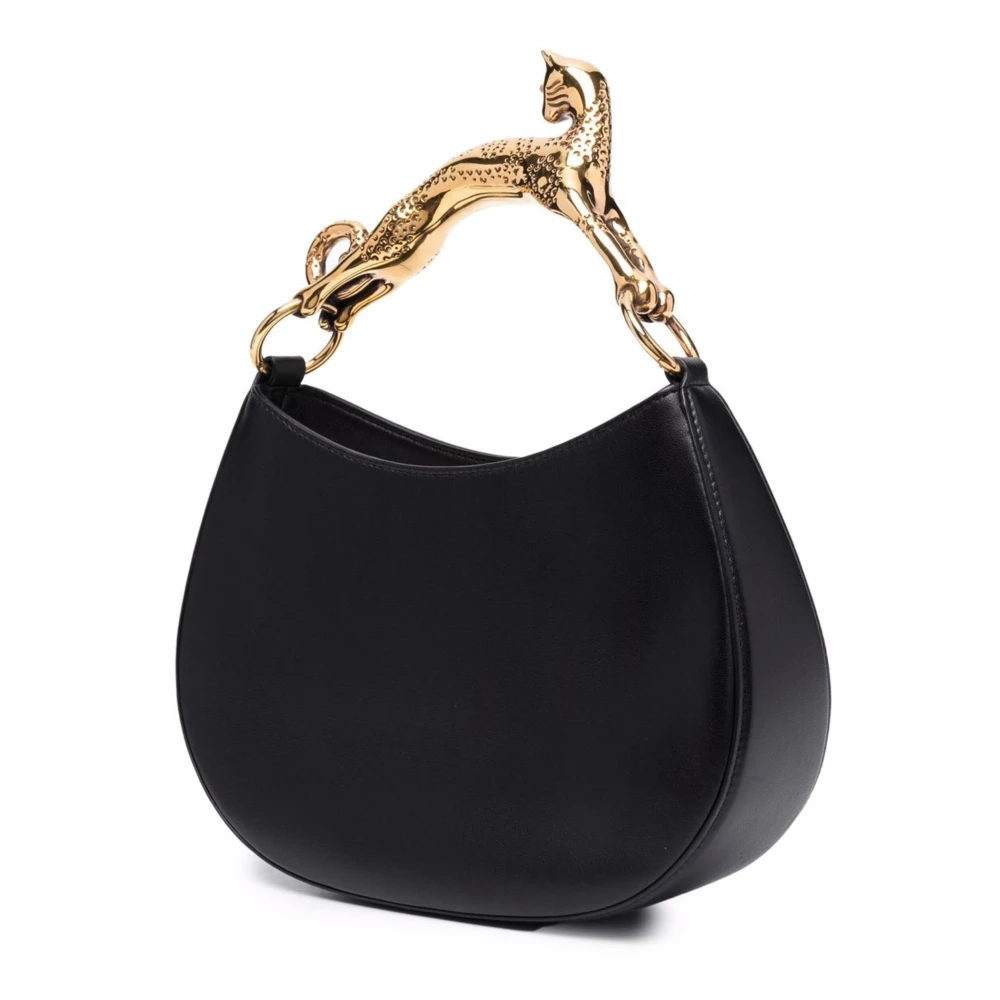Lanvin Kattenhandvat Hobo Tas Black Dames