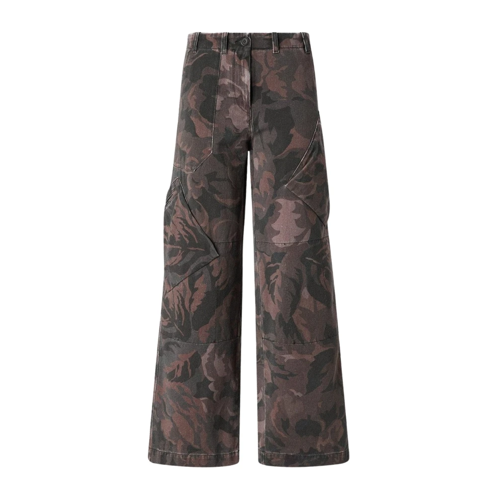 Pinko Donna Multicolor - Pantaloni A Gamba Larga - Trousers - E - S - Immagine 4
