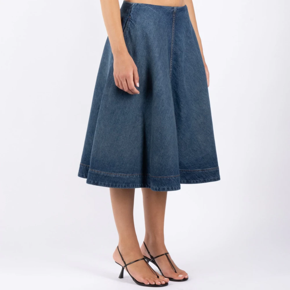 Khaite Denim Jeans met 100% Katoen Samenstelling Blue Dames