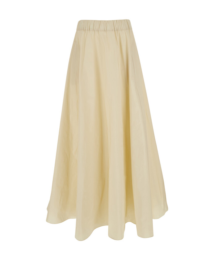 jupe-midi-beige-a-volants-en-tissu-technique