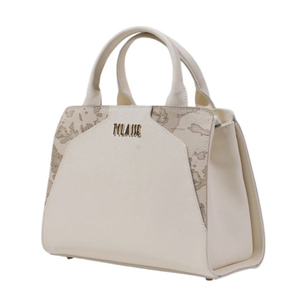 Alviero Martini 1a Classe Stijlvolle Kleine PVC Dames Tas Beige Dames