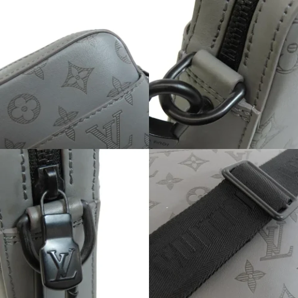 Louis Vuitton Vintage Pre-owned Leather louis-vuitton-bags Gray Heren