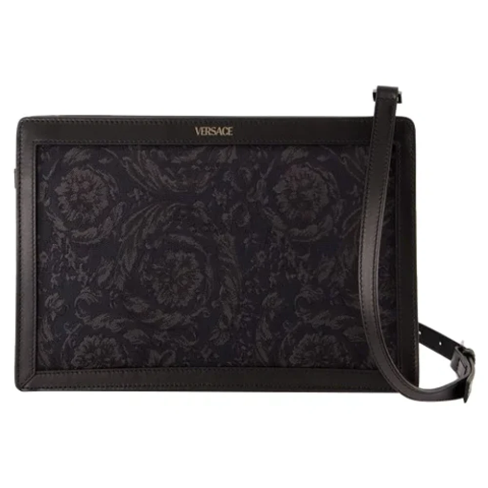 Versace Leather handbags Black Dames