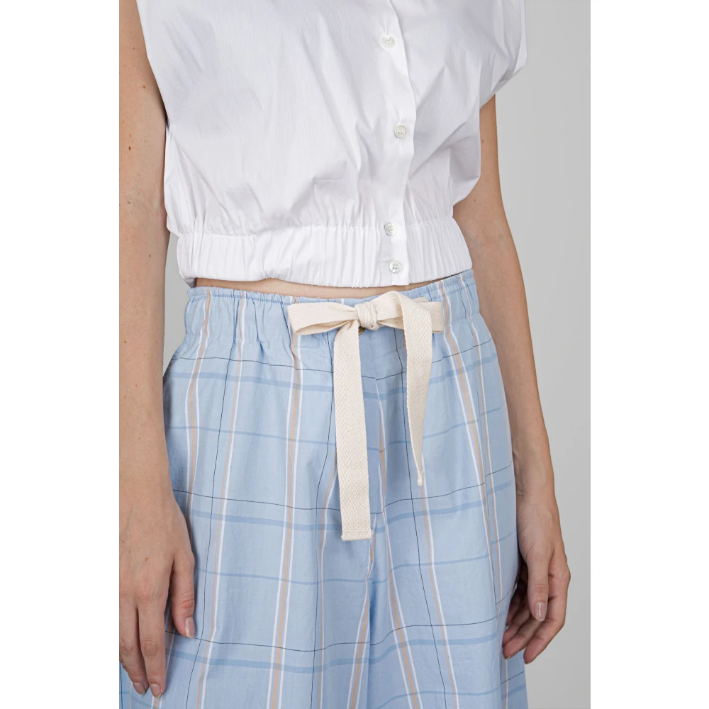 Semicouture Korte broek Blue Dames