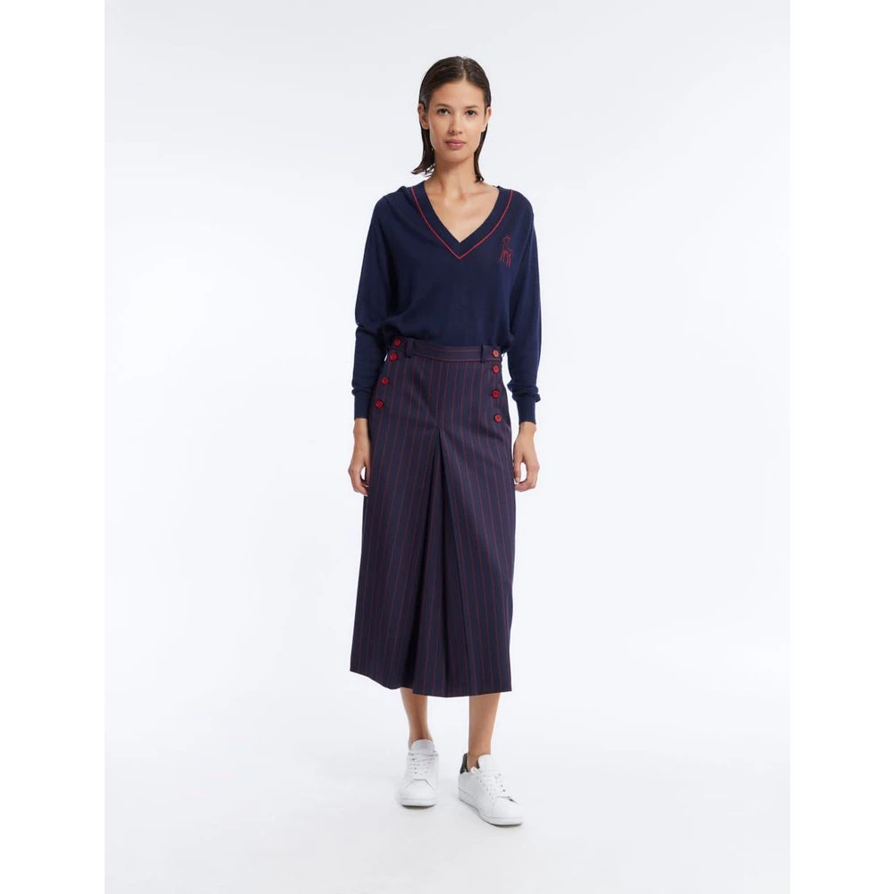 Ines De La Fressange Paris Yona blauw gestreepte rok Multicolor Dames