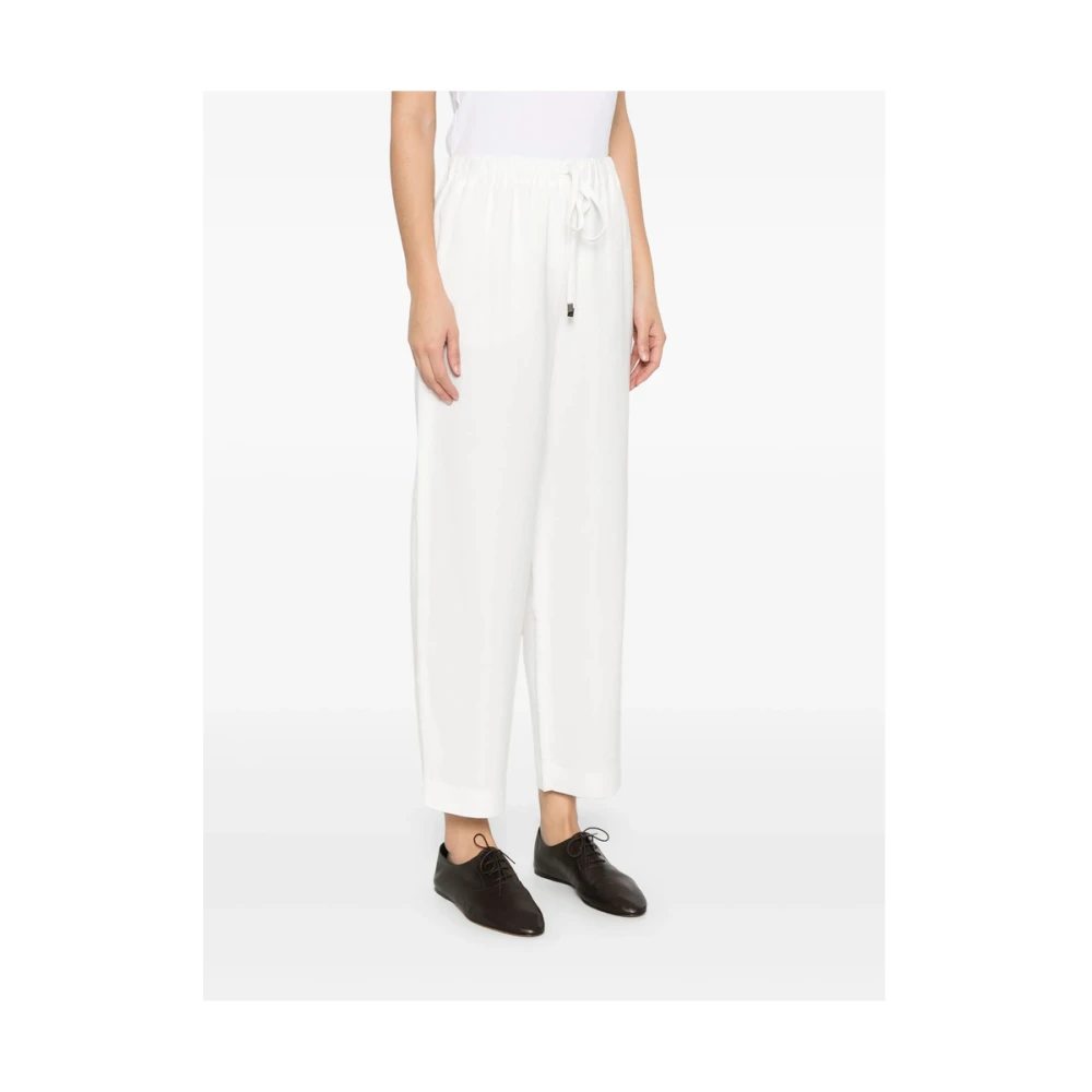 Antonelli Firenze Witte Elastische Trekkoord Shorts White Dames