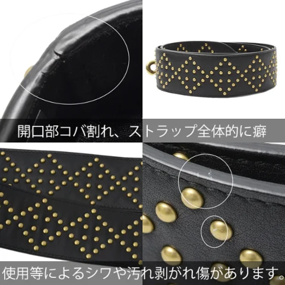Dior Vintage Pre-owned Leather handbags Black Dames