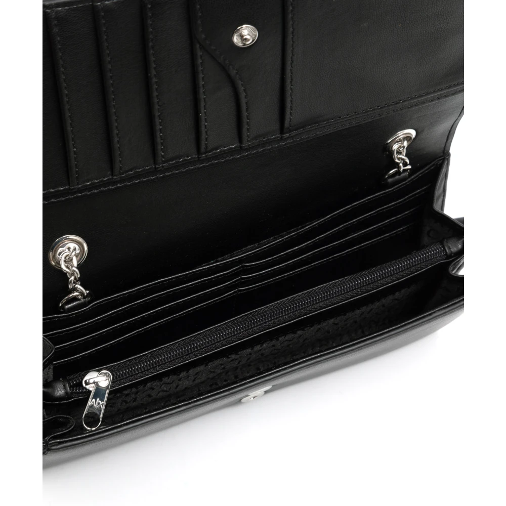 Armani Exchange Schoudertas met knoopsluiting Black Dames