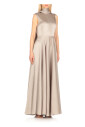 silver-sleeveless-dress-with-rear-zip