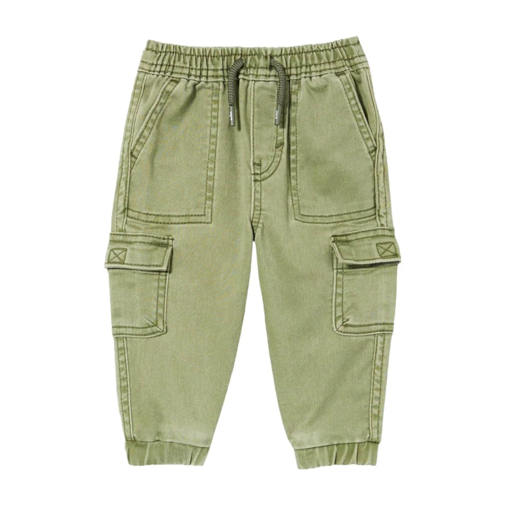 Levi's Avslappnad Dobby Cargo Jogger Byxor Green, Pojke