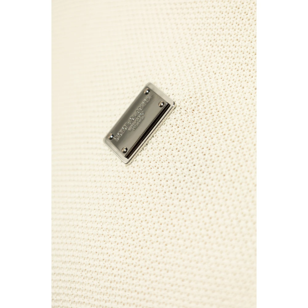 Dolce & Gabbana Katoenen poloshirt Beige Heren