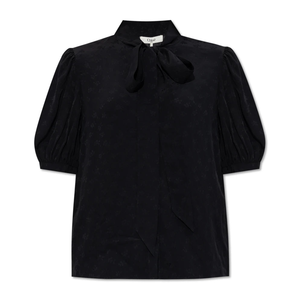 Chloé Top met bloemenpatroon Black Dames