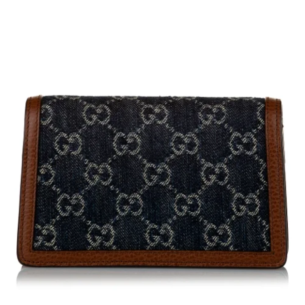Gucci Vintage Pre-owned Denim handbags Blue Dames
