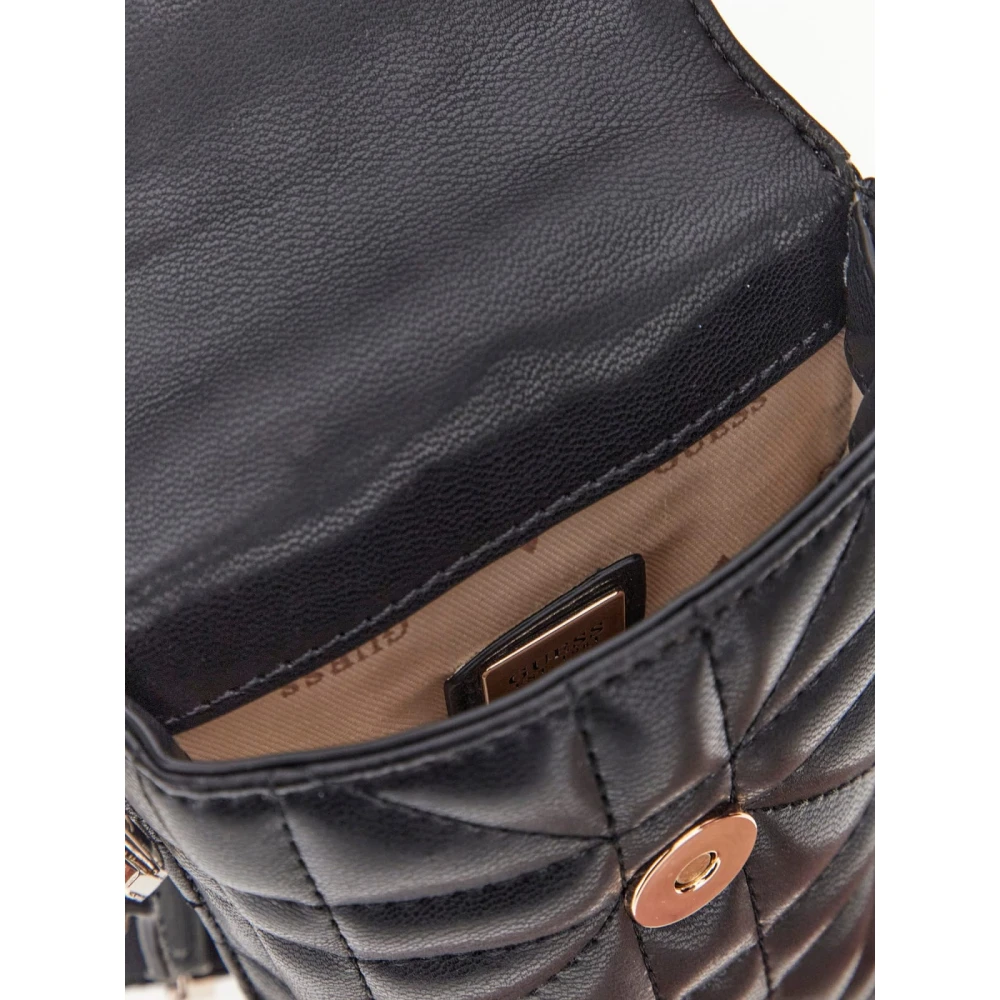 Guess Telefoonhoesje met knoopsluiting en kaartsleuven Black Dames