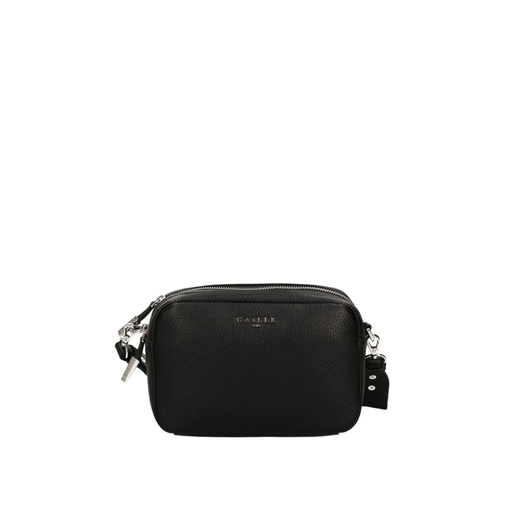 Gaëlle Paris Zwarte Schoudertas met Logo Black Dames