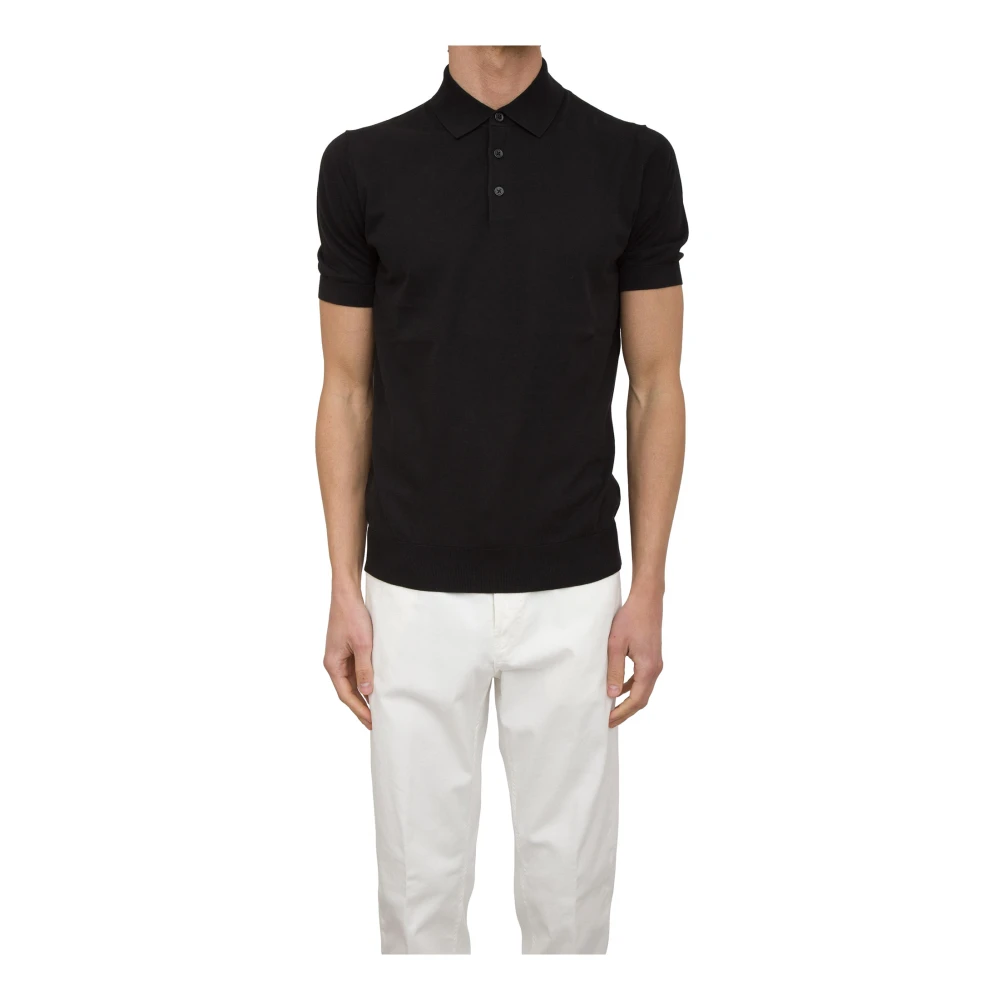 Paolo Pecora Men's Black Polo Shirts, Xl, Polo Shirt