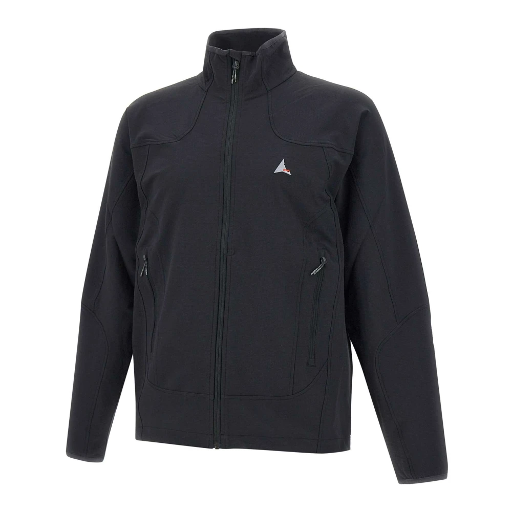 ROA Zwarte Softshell Jas met Ritssluiting Black Heren