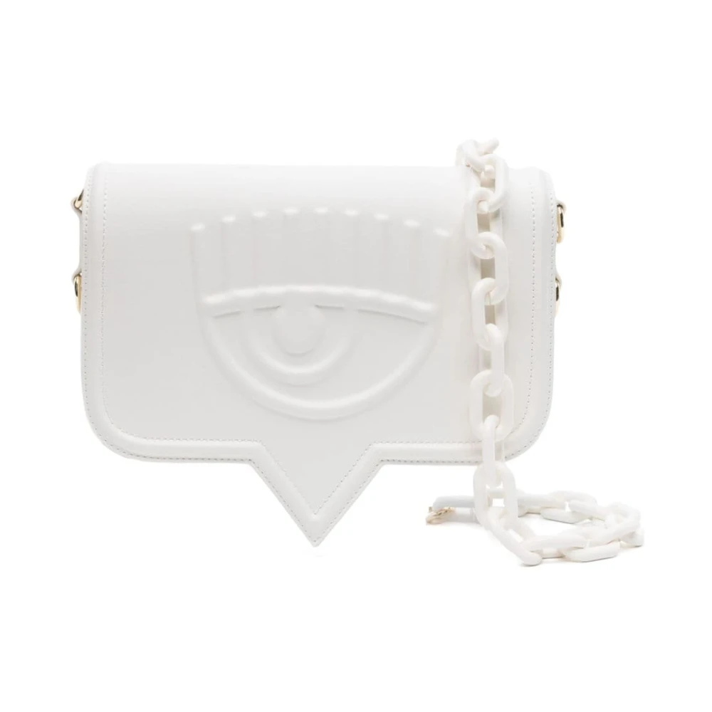 Chiara Ferragni Collection Vierkante schoudertas met Eyelike-logo White Dames