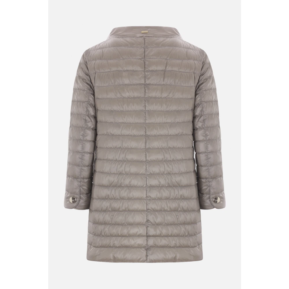 Herno Lichtgrijze Ultralichte Nylonjas Gray Dames