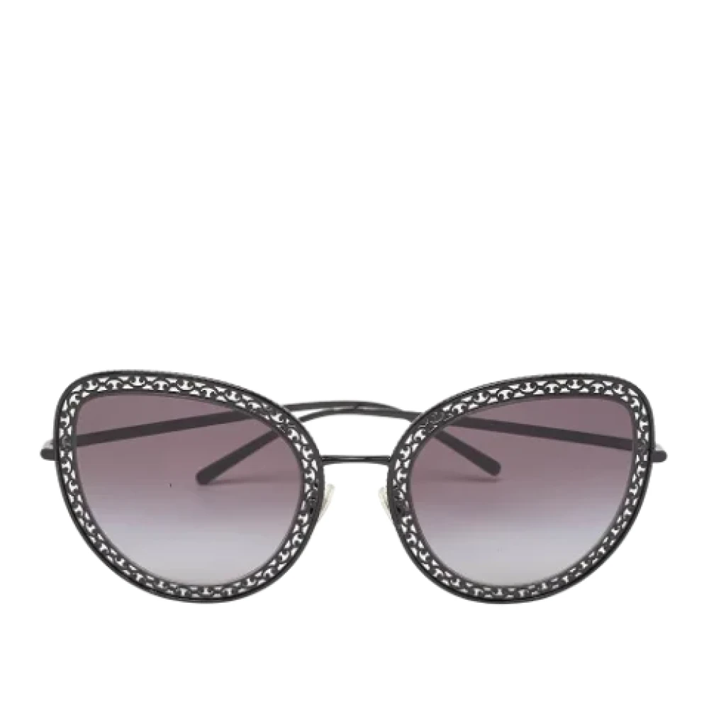 Dolce & Gabbana Pre-owned Metal sunglasses Black Dames