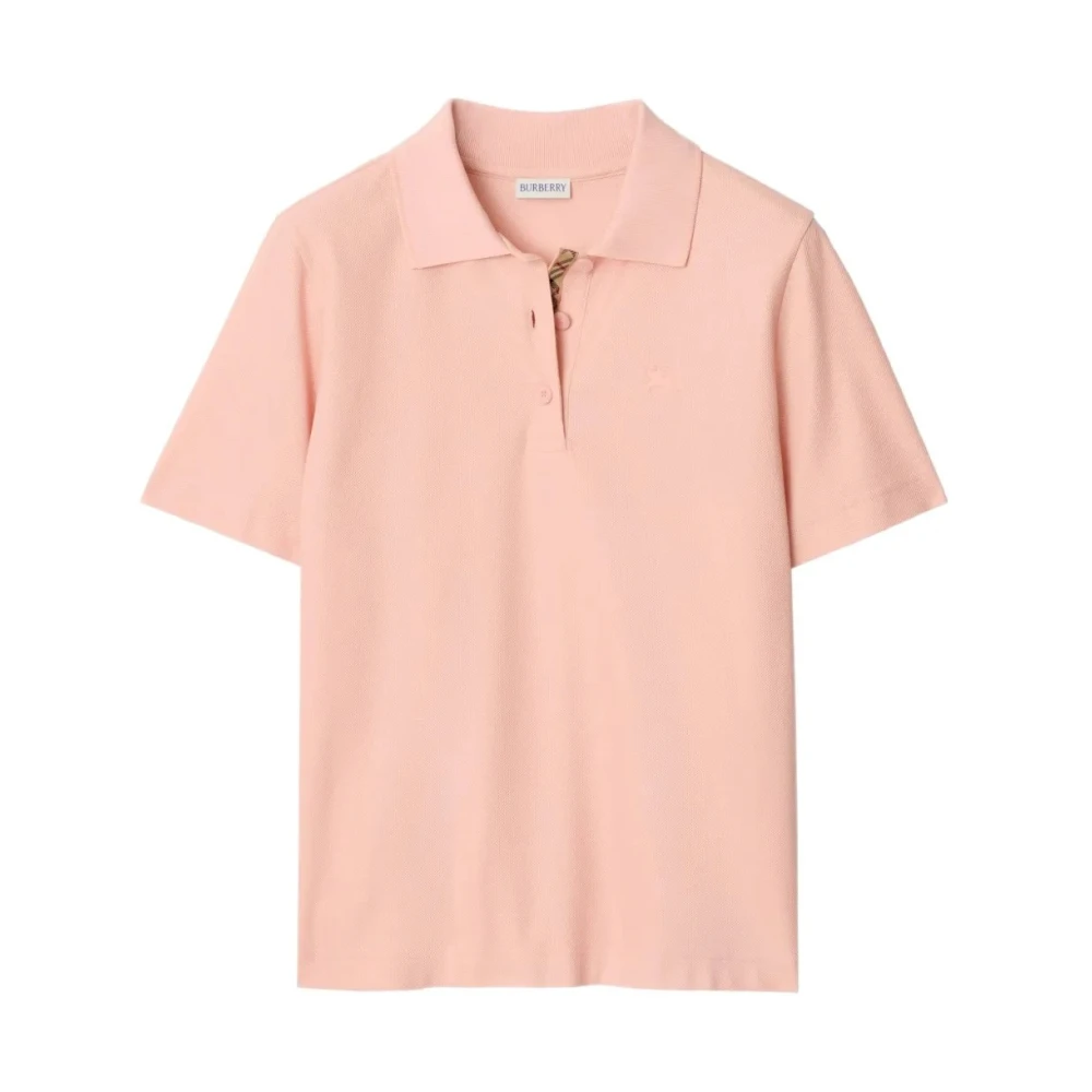Burberry Women's Pink Cotton Polo Shirt - Polo Shirts - Xs - Tops