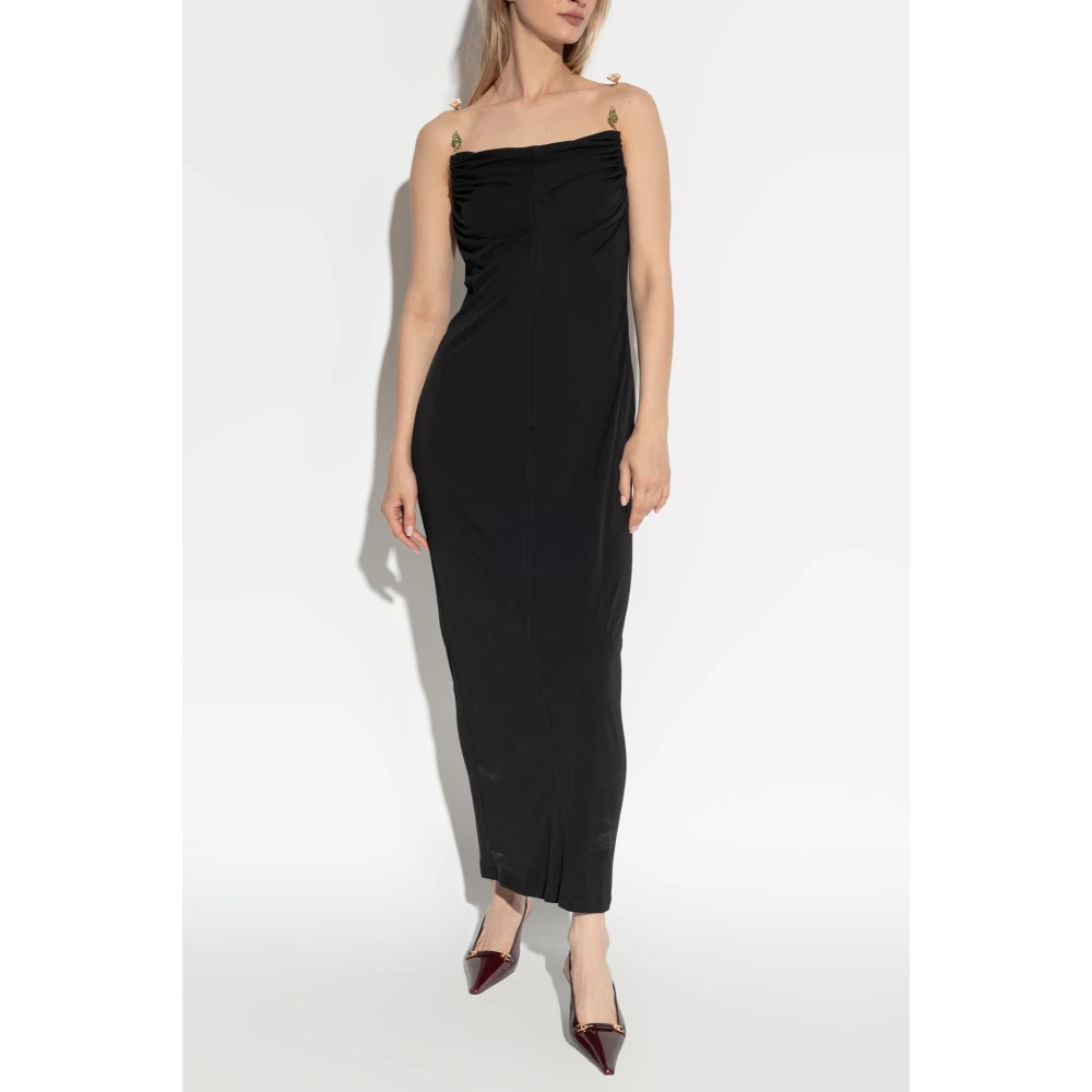 Bottega Veneta Jurk met verstevigde bandjes Black Dames