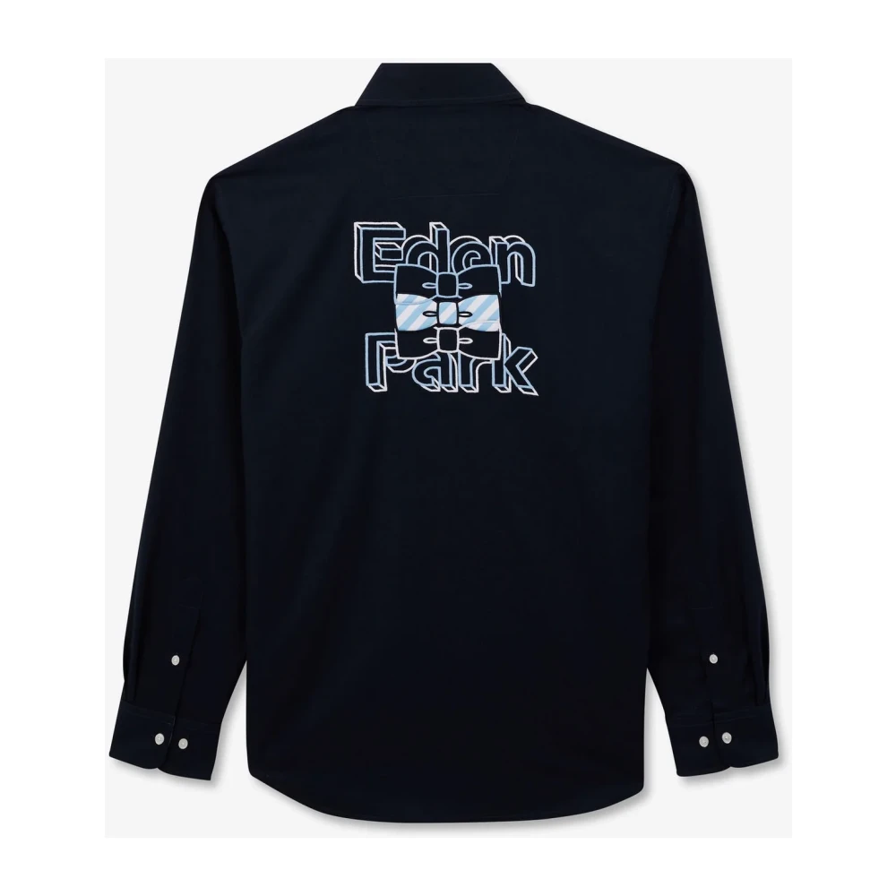 Eden Park Navy Blauw Overhemd Moderne Stijl Blue Heren