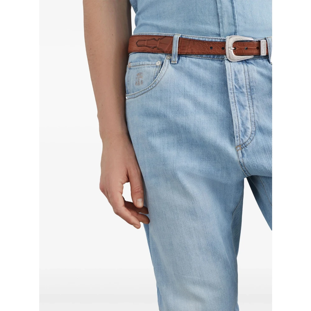 BRUNELLO CUCINELLI Denim Broek Blue Heren