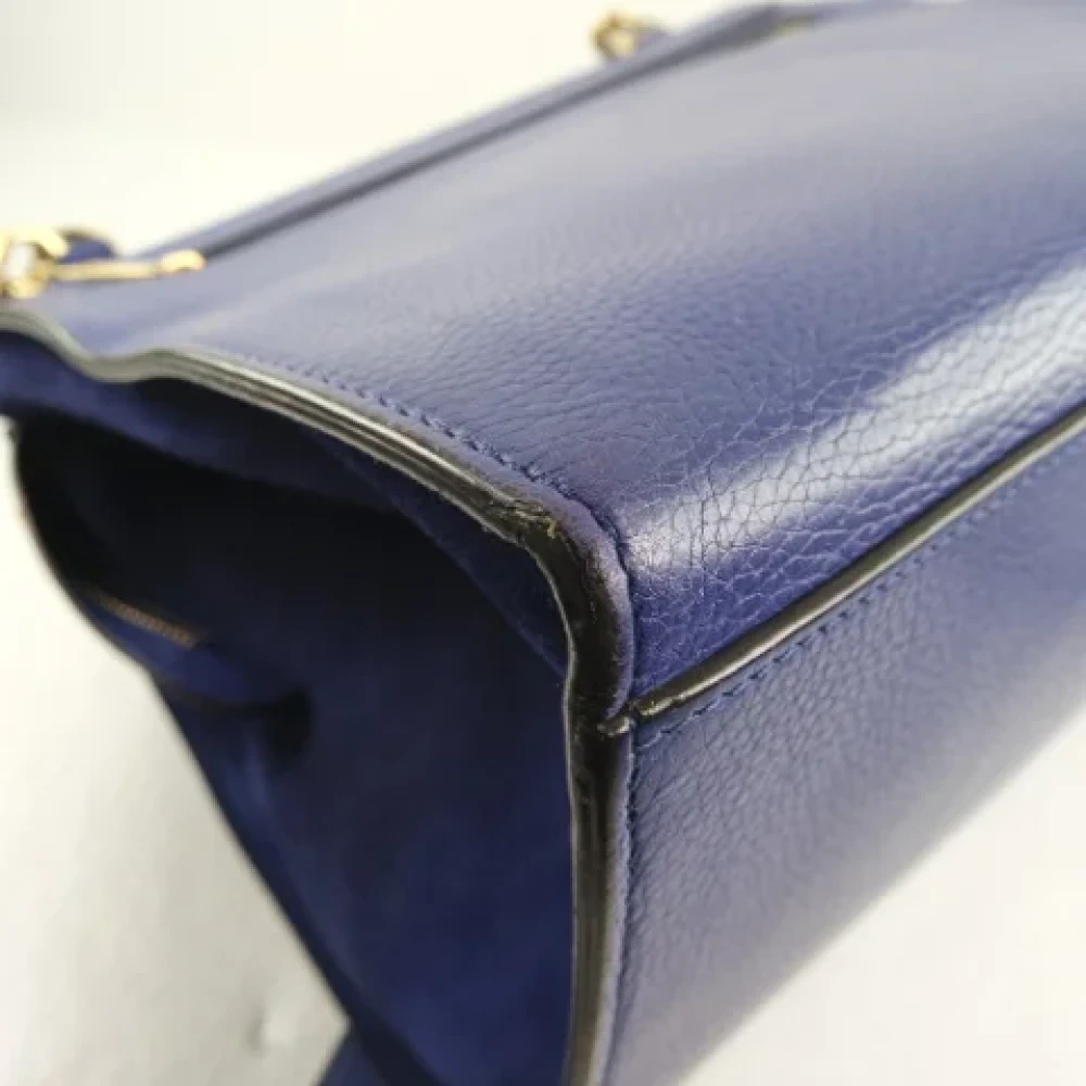 Celine Vintage Pre-owned Leather handbags Blue Dames