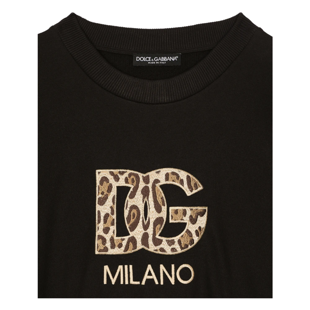 Dolce & Gabbana Italiaans Gemaakt Sweatshirt Black Dames