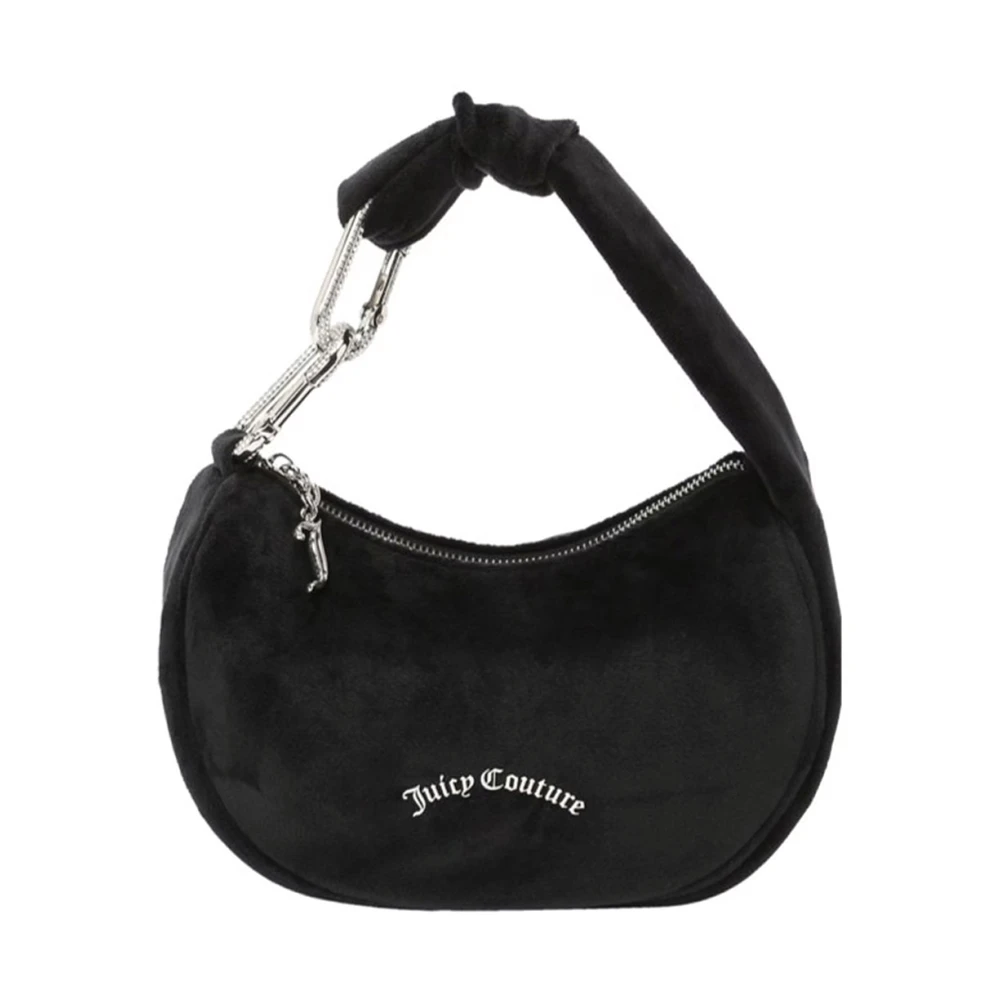 Juicy Couture Zwarte Blossom Small Velvet Handtas Black Dames