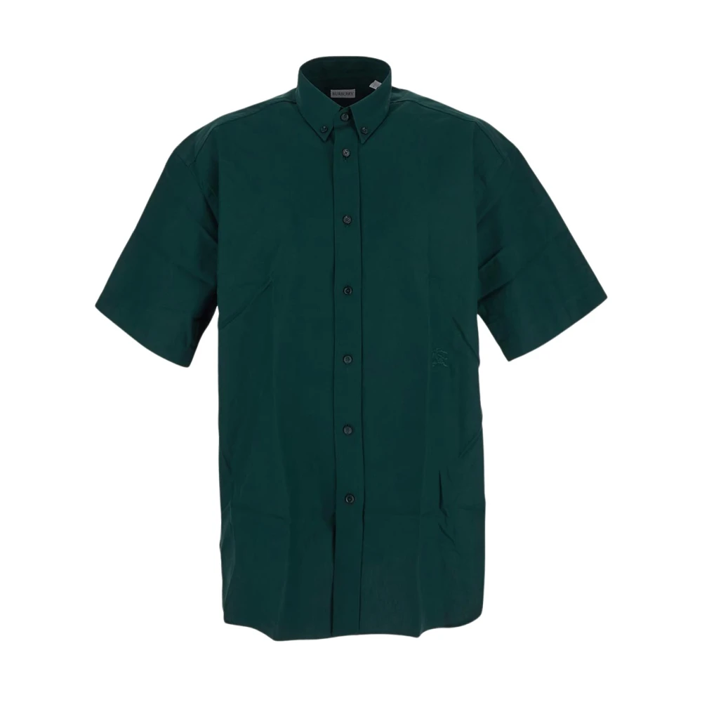 Burberry Losse Shirt van Katoen Green Heren